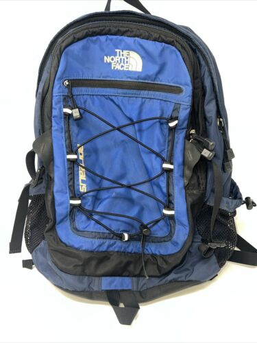 North Face Borealis Backpack Blue Laptop Sleeve  Hiking Camping School Bag