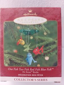 Hallmark Keepsake One Fish Two Fish Red Fish Blue Fish Ornament-Dr. Seuss-2000