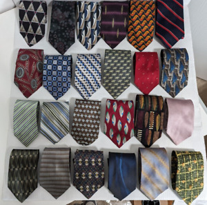 Wholesale Lot of 50 Assorted Men's Neckties Ties Resale or Crafts New READ DESC