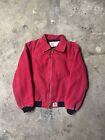 Vintage Carhartt Santa Fe Quilted Flannel Lined Jacket Sz SMALL J13RED VTG RARE