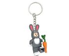 Easter Bunny with Carrot Lego Keychain