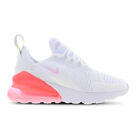Nike Air Max 270 White Pink GS Multi Size Shoes 943345-113 NWB