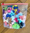 Lot Of 50 Baby Little Girl Bows Hair Clips Many Colors