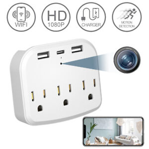 Hidden Camera Wall Charger with Wifi Spy Camera Hidden Cameras Outlet HD 1080