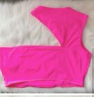 NWT SKIMS Fits Everybody Cut Out Super Crop Top 2X TP-CRP-3065 Neon Pink