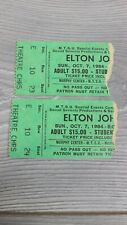 Lot Of 2 Elton John Ticket Stubs MTSU October 7th 1984 Pair
