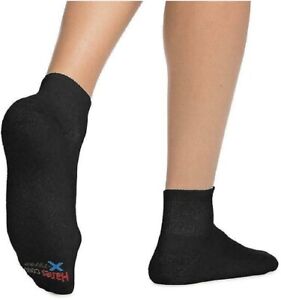 Hanes® Men's X-TEMP Black Ankle Socks 4-Pack 