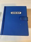 Nintendo Gameboy Storage binder , BLUE with pages , ( RARE )