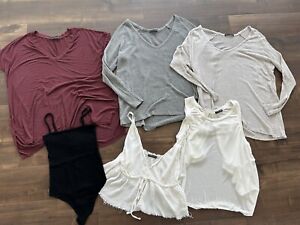 Brandy Melville Assorted Tops Lot Of 6 Bundle One Size