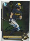 Sal Frelick Signed 2022 Bowman Chrome Prospects Card Auto Brewers COA PROOF