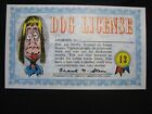 1964 Topps, Nutty Awards, #13 Dog License - Excellent Condition