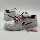 Size 12 - Nike SB Dunk Low OG QS parra 2019 White Pink Leather Blue Red Furry