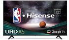 Hisense 70-Inch Class A6 Series 4K UHD Smart Google TV with Alexa Compatibility.