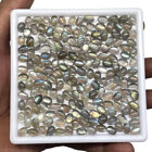 100 Pcs Natural Labradorite 7mm*5mm Oval Top Quality Loose Cabochon Gemstone Lot