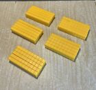 Base 10 Blocks - 10 Rods - Set of 50 - Yellow Math Manipulatives Plastic Blocks