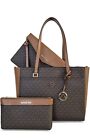 Michael Kors Maisie Large Leather 3 in 1 Tote Bag Brown MK Signature