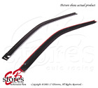 Black Tinted Out-Channel Vent Visor Deflector 2pc For 1988-1991 Honda CR-X Coupe