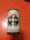 12oz Krueger cream ale  beer flat top beer can Virginia tax paid bottom