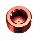 Redhorse 932-06-3 3/8 NPT Pair of Pipe Plug, Red Anodized