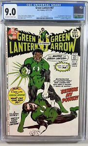 Green Lantern 87 (DC, 1972)  CGC 9.0 OWP-WP **First Appearance John Stewart**