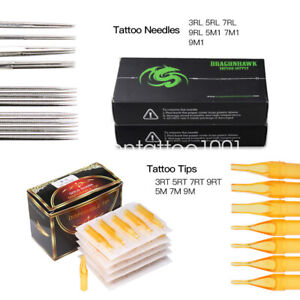 100 Pieces Mixed Tattoo Needles 100 x COUNTS OF ASSORTED TATTOO DISPOSABLE TIPS
