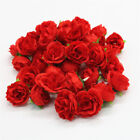 50/100pcs Artificial Rose Head Flower Silk Bulk Party Wedding Fake Bouquet Decor