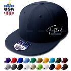 Premium Solid Fitted Baseball Cap Hat Trucker Blank Plain Flat Bill 9 Sizes
