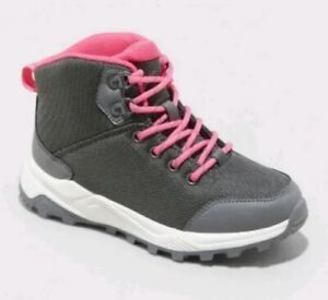 Kids' Dawson Lace-Up Winter Boots Gray/Pink - All in Motion - SIZE 13