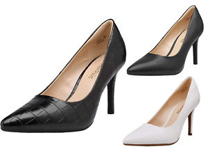 Women Pump Shoes Pointed Toe Stilettos High Heel Wedding Party Slip On Pump Shoe