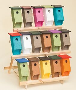 BLUEBIRD HOUSE - Amish Handmade Weatherproof Recycled Poly ~ 40 Color Choices