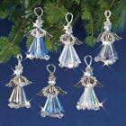 Nostalgic Christmas Beaded Crystal Ornament Kit Crystal Angels Silver Makes 6