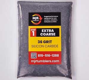 3 lb of 36 Grit Extra Coarse Rock Tumbling Silicon Carbide for Lapidary use