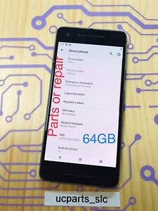 Google Pixel 2 - 64 GB - Black (Unlocked) Parts Or Repair