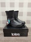 Totes Women's Snow Boots in Style Circle Size 10M Black - New ✅