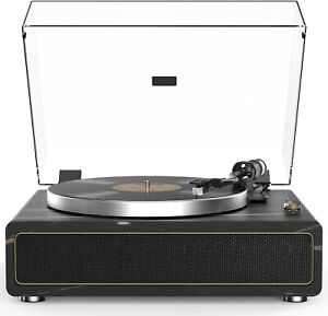 All-in-one Record Player Turntable with Built-in Speakers Vinyl Record Player