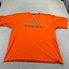 Vintage Jansport Virginia Tech Hokies T-Shirt Mens XXL 2XL Orange Short Sleeve