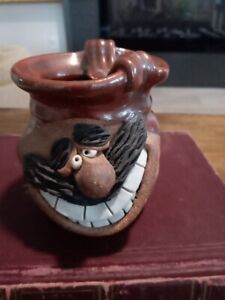 Vintage Ugly Face Mug 3D Art Pottery Coffee Mug Cup Handmade Stoneware 5