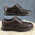 Florsheim Shoes Mens 9.5 D Flites Dress Wingtip Oxford 14127 Brown Leather