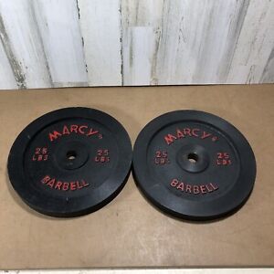 2-25 LB Standard Size Weight Plates MARCY BARBELL