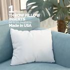 Throw Pillow Form Inserts Hypoallergenic Pillow Stuffing Made in USA Pack of 1