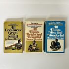 All Creatures Great And Small Book Paperback Lot x 3 By James Herriot Memoir Bio