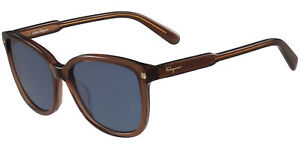 Salvatore Ferragamo Women's Brown Squared Cat Eye Sunglasses SF815S 210 - Italy