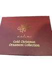 Danbury Set Of 12 Gold Christmas Ornaments 1980s 90's Mint Condition @114