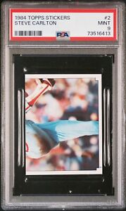 1984 Topps Stickers Baseball Steve Carlton #2 PSA 9 73516413