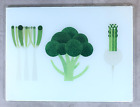 Joseph Glass Cutting Board Vegetables Themed Contemporary Print Rectangular