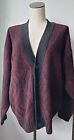 VTG Brian MacNeil Grand-dad Sweater Button Up Cardigan Made In Italy Wool Blend