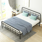 Metal Bed Frame with Headboard & Footboard -Mattress Foundation - Easy Assembly