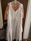 WOMENS SIZE XL OLD NAVY WHITE SUMMER MAXI DRESS NWT