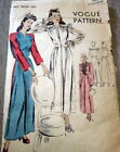 LOVELY VTG 1940s NEGLIGEE or HOUSEOCAT VOGUE Sewing Pattern 14/32
