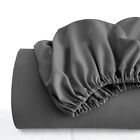 Fitted Sheet Deep Pocket Easy Care Breathable Microfiber Elastic Bedding Sheets